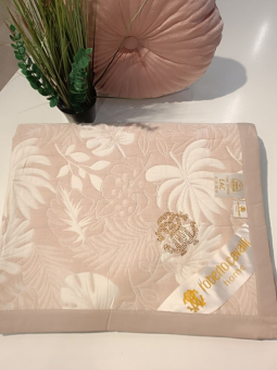 Хлопковое покрывало Roberto Cavalli 200х230, PRC2023-39 Экзотика бежевый